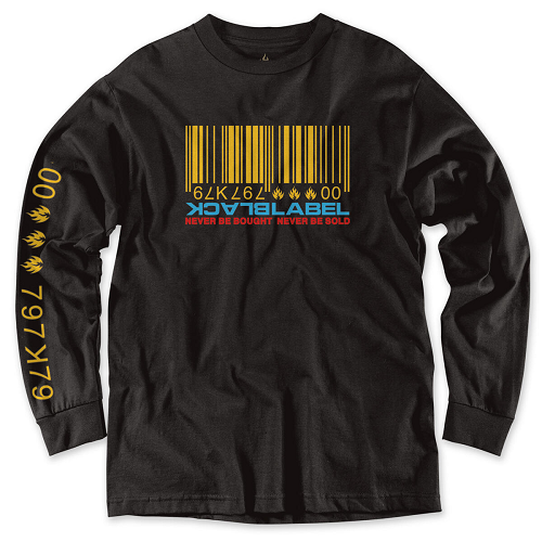Black Label Shirt Barcode Long Sleeve