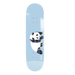 A light blue Enjoi skateboard featuring a panda with argyle design and text Enjoi Louie Barletta.