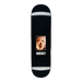 A black Hockey skateboard featuring a face wrapped like a mummy screaming and the text Hockey on a white background.