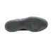 Black shoe sole with tread pattern on a white background
