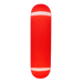 A bright red FA skateboard deck with an embossed graphic and FA logo on a white background. 