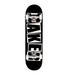 A complete Baker skateboard with the baker blocks logo in white on black background.