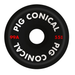 A black pig skateboard wheel with the text pig conical 99a 55mm.