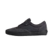 Dark grey sneaker with black sole.