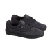 Dark grey sneaker with black sole.