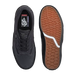 Dark grey sneaker with black sole.