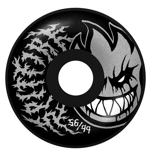 Spitfire Formula 4 Radial Full Bighead Deathmask II Black 99A Wheels