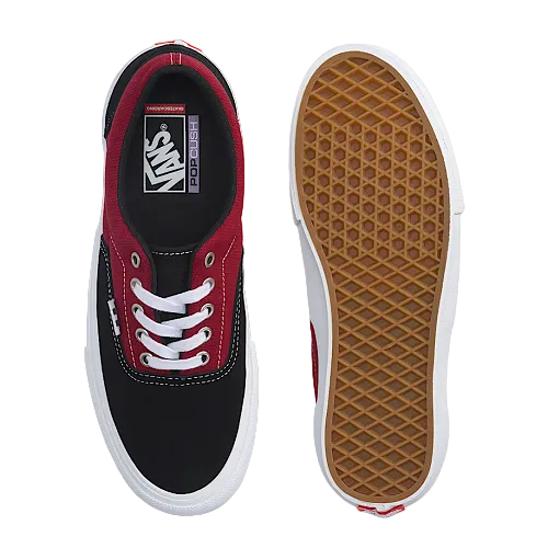Vans Shoes Skate Era Black Dark Red