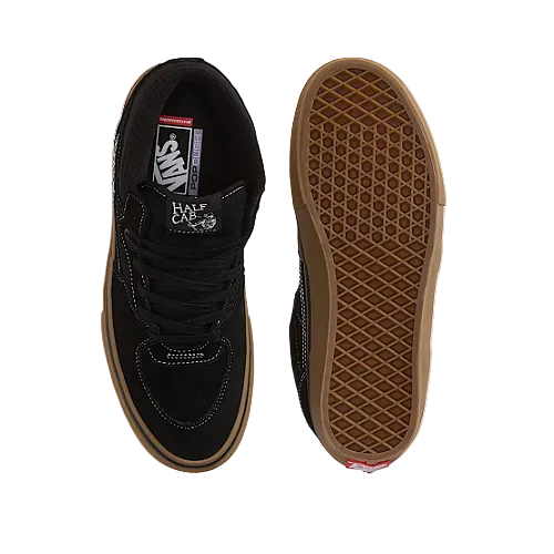 Vans Shoes Skate Half Cab Black Gum White