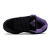 Black Fallen shoe with purple lining.