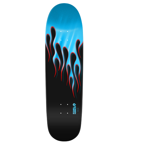 Powell Peralta 9.33 Hot Rod Flames Light Blue Foil Deck