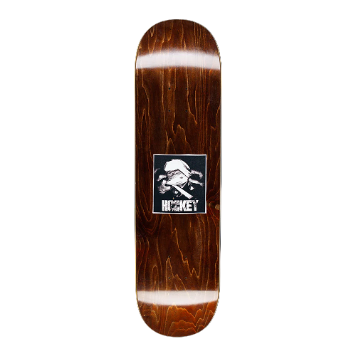 Hockey skateboard. Jon Fitzgerald. Shed graphic. 