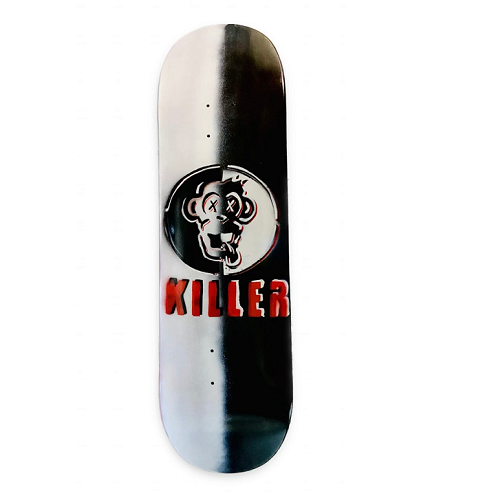 Killer ステッカー付き！ The Killer Skateboard Killer Kill Monkey Hand Painted Deck — KillerSkateShop
