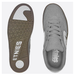 Grey Etnies shoe with dark grey sole.