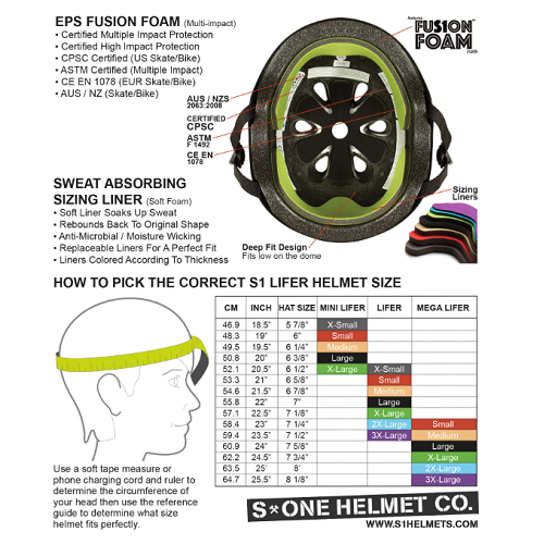 S1 Helmet Mega Lifer White Gloss