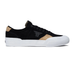 Black sneaker with white sole on a white background