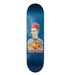 A skateboard deck with a dark blue background and a detailed graphic illustration of a punk-style character with a red mohawk, wearing a bandana and a shirt with orange and yellow graphics. The text 'TOYMACHINE' is printed in red at the bottom of the graphic.
