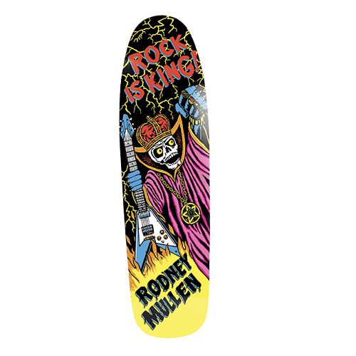 World Industries 9.6 Rodney Mullen Rock is King Reissue Deck