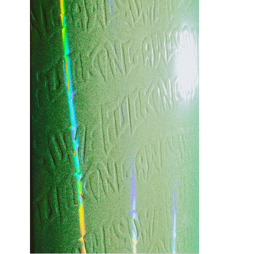 Fucking Awesome 8.5 Neon Green Stamp Embossed Deck