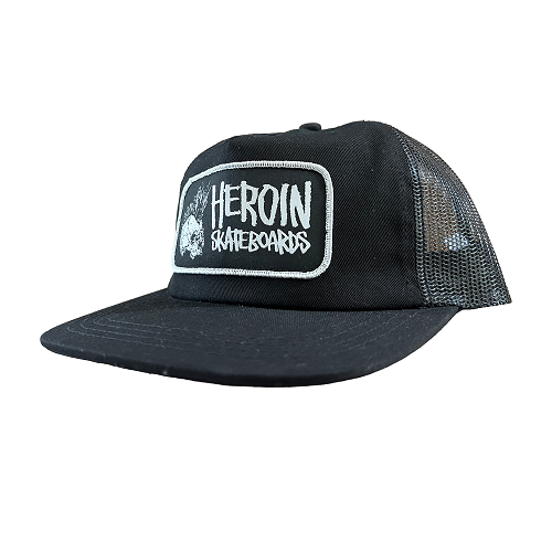 Heroin Snapback Mesh Hat Punk Skull
