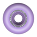 Back of a purple Pig skateboard wheel featuring a gray ring with text Pig Classic 52mm 99a.