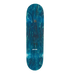 Top of an FA skateboard in blue stain with text Sage and Fucking Awesome on a white background. 