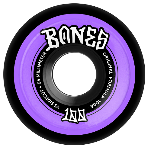 Bones 100s Sidecut Black Wheels