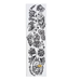 Skateboard grip tape featuring tattoo style artwork of spiders and skulls on clear grip tape. 