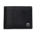 Black wallet with snakeskin pattern Small Fallen logo on a rivet in lower corner.