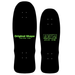2 skateboard decks top view showing the size difference of the original shape and the new shape on a white background. 