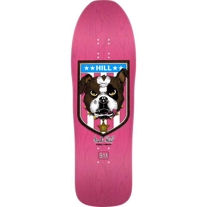 Powell Peralta 10.0 Frankie Hill Bull Dog Pink Stain Reissue Deck
