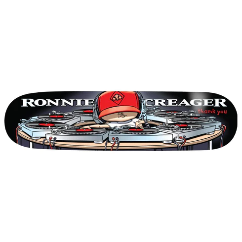 Thank You 8.25 Ronnie Creager Mix Master Platinum Edition Guest Model SIGNED Deck