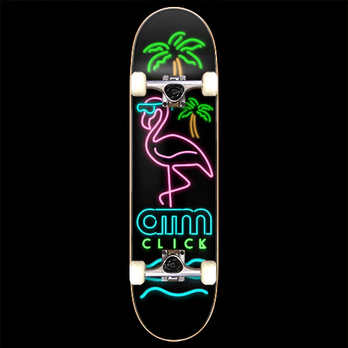 ATM 8.0 Neon Flamingo Complete Skateboard