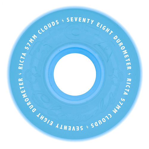 Ricta Clouds Transparent Aqua GITD 78A Wheels