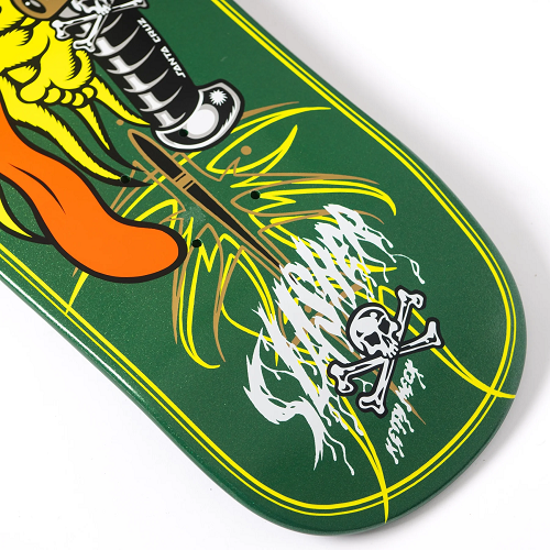 Santa Cruz 9.23 Meek Pinstripe Slasher Green Flake Deck
