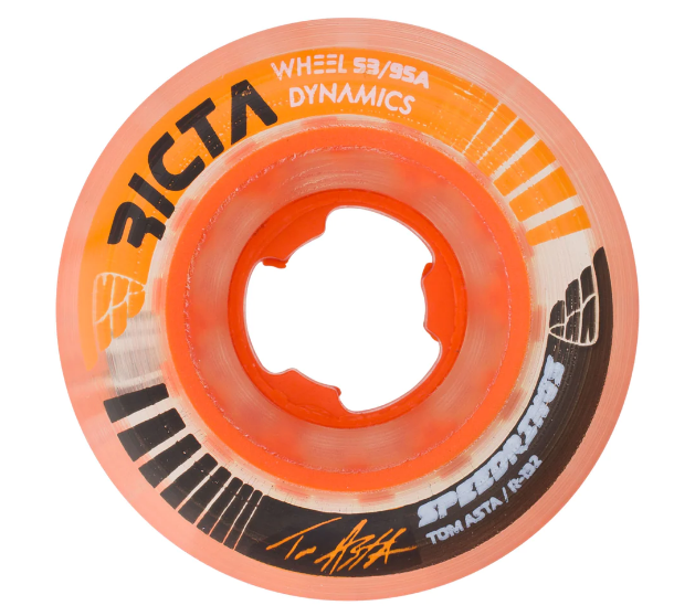 Ricta Asta Speedrings Clear Orange 95A Wheels