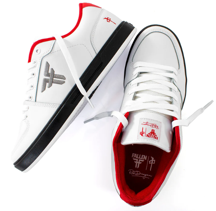 Fallen Shoes Patriot II RDS White Red Black — KillerSkateShop