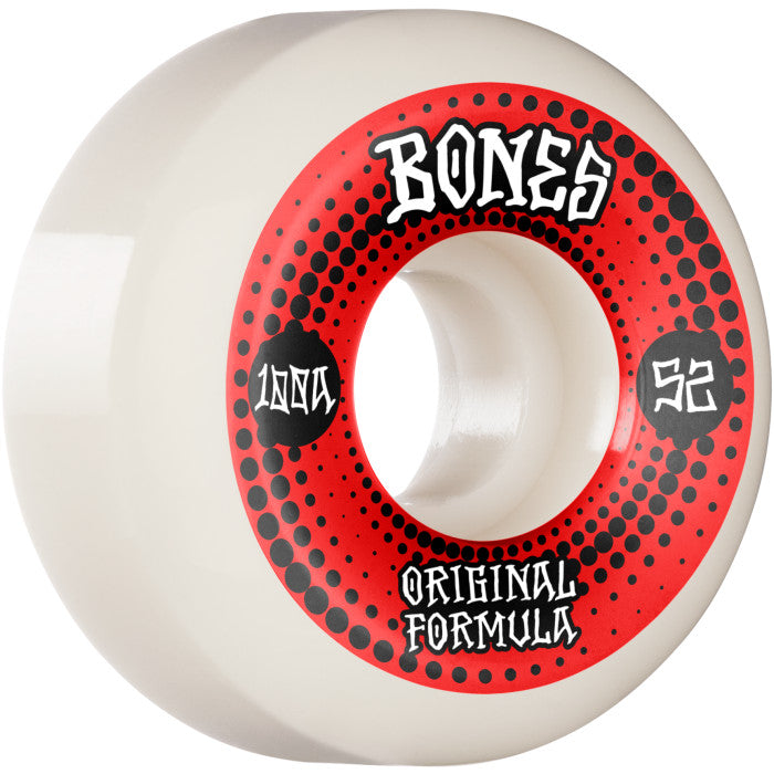 Bones 100s OG Sidecut White Wheels