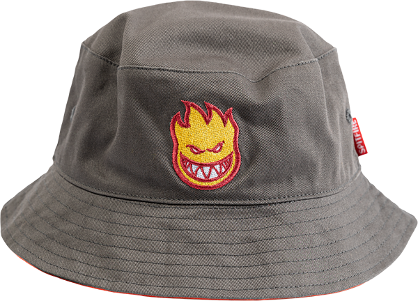 Spitfire Bucket Hat Classic 87 Bighead Fill Reversible Charcoal Gold Red