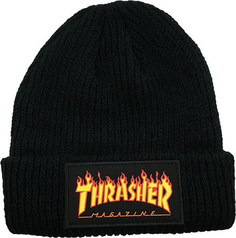Thrasher Beanie Sock Hat Flame Logo