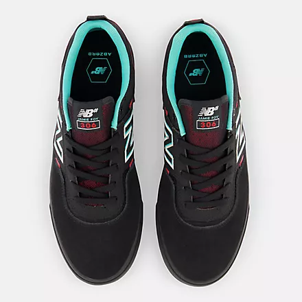 NEW BALANCE SHOES NUMERIC 306 BLACK ELECTRIC RED