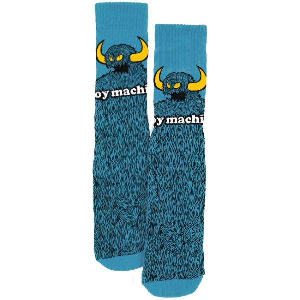 Toy Machine Socks Furry Monster Blue