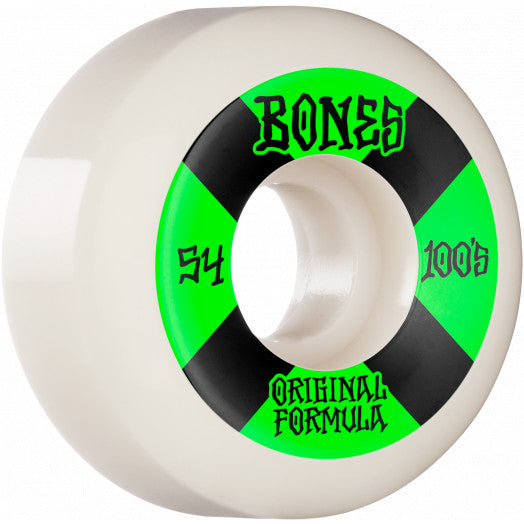 Bones 100s #4 White Wheels